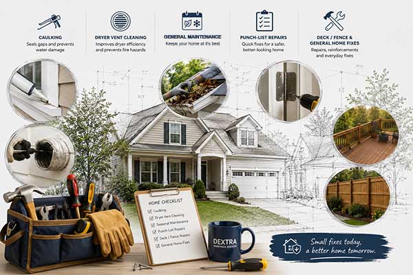 Home maintenance and reapairs by Handyman in Rork Region